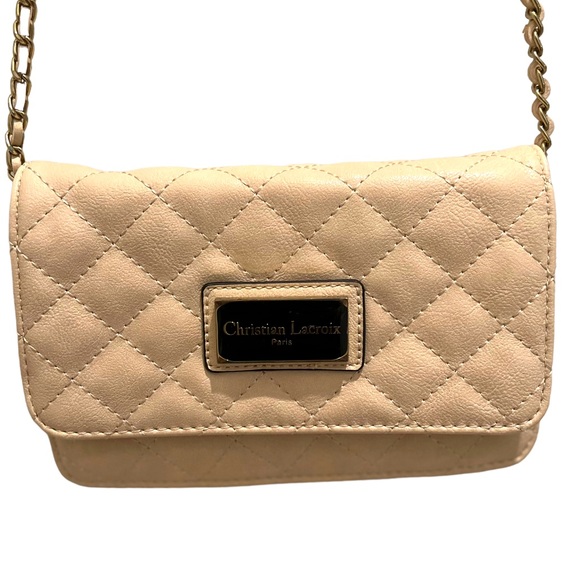 Christian Lacroix Bags Christian Lacroix Cream Quilted Leather